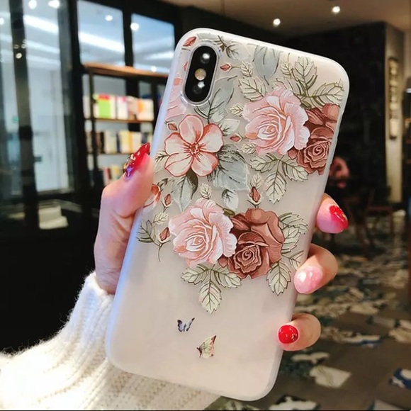 FLORAL SOFT TPU IPHONE CASE - Picture 1 of 1